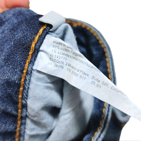 ELOQUII Classic Fit Medium Wash Distressed Boyfriend Jean Women's Plus Size 24 - Picture 8 of 12